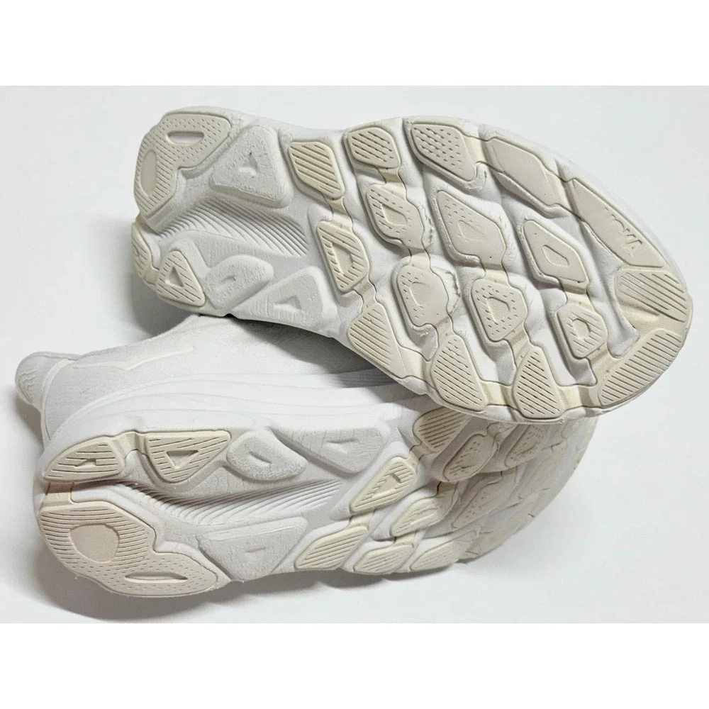 Hoka Clifton 9 White White Running Shoes Womens 9B Sneakers 1127896-WWH